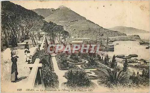 Cartes postales Oran La Promenade de l'Etang et le Port