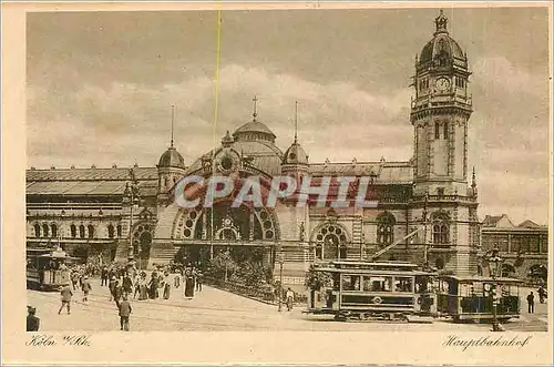 Ansichtskarte AK Koln Rh Hauptbahnhof