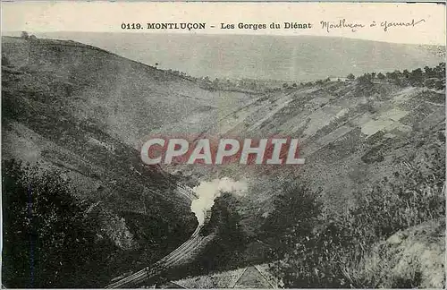 Cartes postales Montlucon Les Gorges du Dienat Train