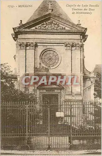 Ansichtskarte AK Moulins Chapelle du Lycee Banville Tombeau des Ducs de Montmorency