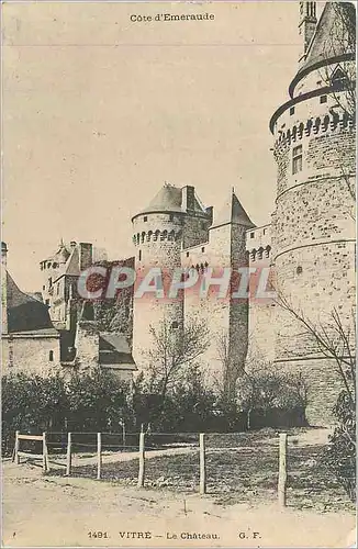 Cartes postales Cote d'Emeraude Vitre Le Chateau