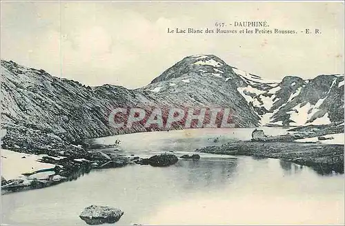 Cartes postales Dauphine Le Lac Blanc des Rousses et les Petites Rousses