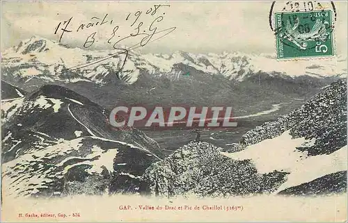 Cartes postales Gap Vallee du Drac et Pic de Chaillol