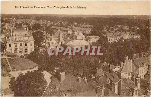 Cartes postales Troyes Panorama Nord Vue prise de la Madeleine