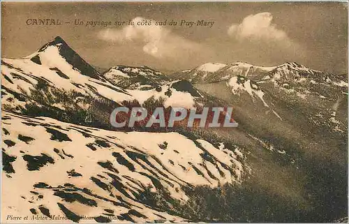 Cartes postales Cantal Un paysage sur le cote sud du Puy Mary