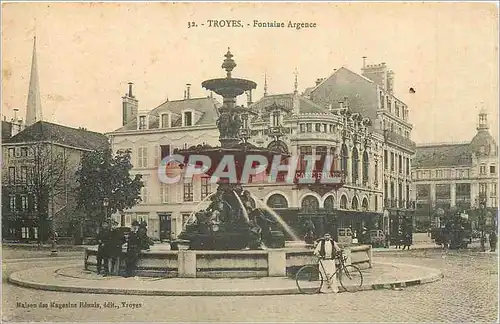 Ansichtskarte AK Troyes Fontaine Argence