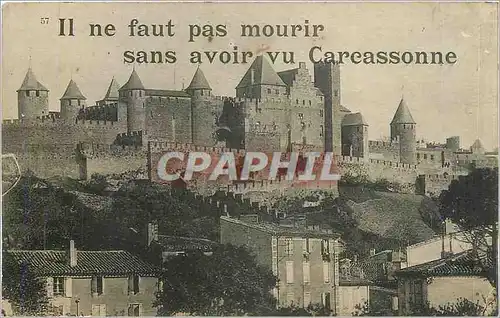 Ansichtskarte AK Il ne faut pas mourir sans avoir vu Carcassonne