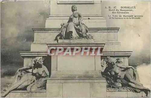 Cartes postales Bordeaux Motif du Monument des Girondins