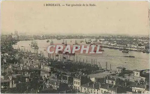 Cartes postales Bordeaux Vue generale de la Rade