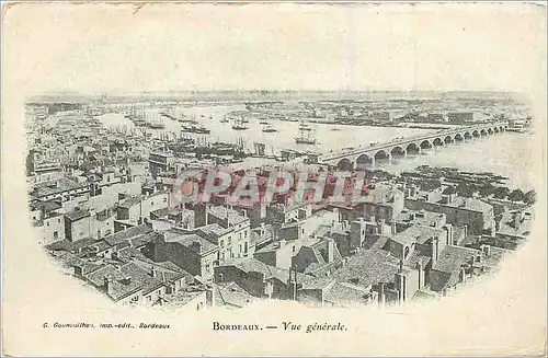 Cartes postales Bordeaux Vue generale