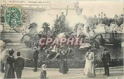 Ansichtskarte AK Bordeaux Groupe decoratif du Monument des Girondins