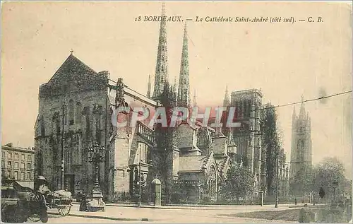 Cartes postales Bordeaux La Cathedrale Saint Andre Cote sud