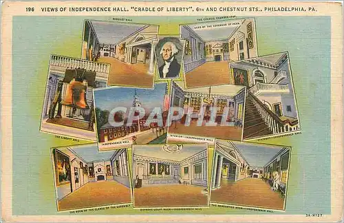 Cartes postales Views of Independence Hall Cradle of Liberty Philadelphia