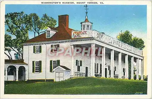 Cartes postales Washington's Mansion Mount Vernon VA