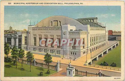 Ansichtskarte AK Municipal auditorium and Conventional Hall Philadelphia PA