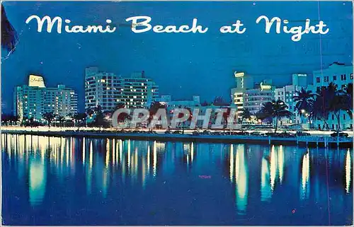 Cartes postales Miami Beach at night