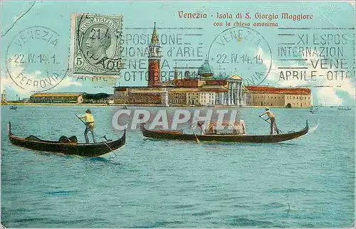 Ansichtskarte AK Venezia Isola di S Giorgio Maggiore con la chiesa amonima