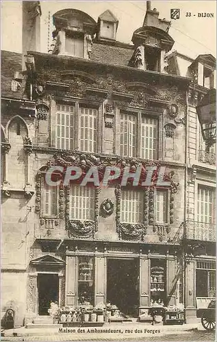 Cartes postales Dijon Maison des Ambassadeurs rue des Forges