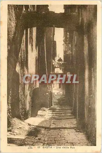 Cartes postales Bastia Une vieille Rue