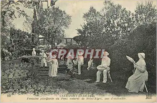 Cartes postales Clermont Ferrand Fontaine petrifiante du Pont naturel de Saint Alyre vue d'ensemble
