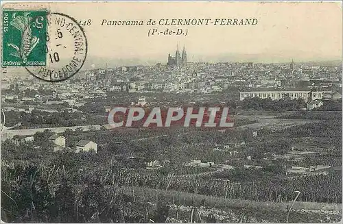 Cartes postales Panorama de Clermont Ferrand P de D