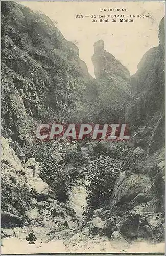 Cartes postales Gorges d'Enval Le Rocher du Bout du Monde