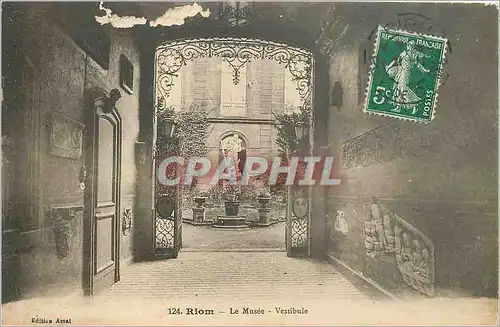 Cartes postales Riom Le Musee Vestibule