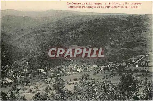 Ansichtskarte AK St Nectaire Pittoresque Imposant Panorama vu du Puy Mazeyres