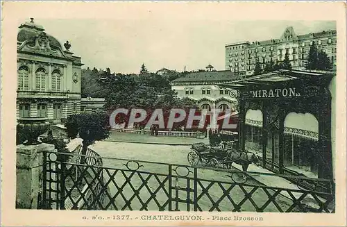 Cartes postales Chatelguyon Place Brosson Miraton