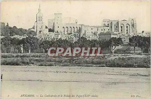 Cartes postales Avignon La Cathedrale et le Palais des Papes