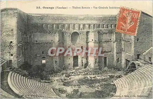 Cartes postales Orange Vaucluse Theatre Romain Vue Generale Interieure