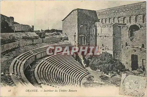 Cartes postales Orange Interieur du Theatre Romain