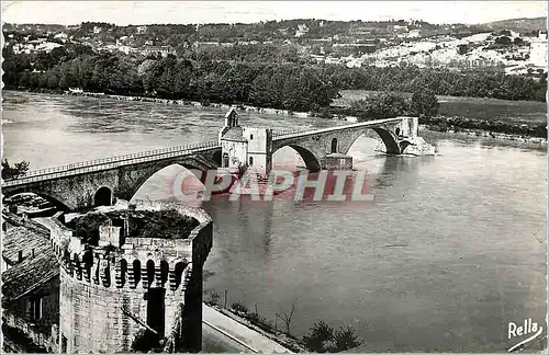 Cartes postales Avignon Vaucluse Le Pont St Bezenet et la Tour Philippe le Bel