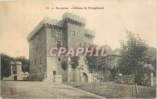 Cartes postales Auvergne Chateau de Pontgibeaud