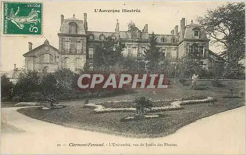 Cartes postales Clermont Ferrand Universite vue du Jardin des Plantes