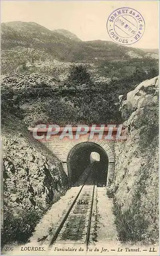 Cartes postales Lourdes Funiculaire du Pic du Jer Le Tunnel