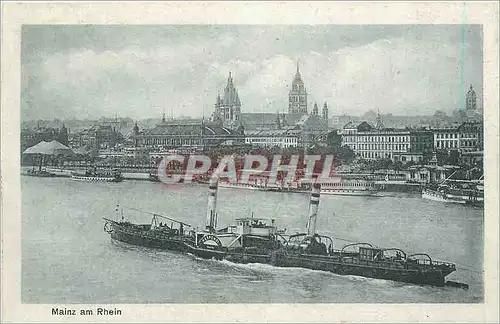 Cartes postales Mainz am Rhein Bateau