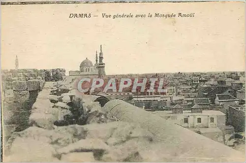 Cartes postales Damas Vue generale avec la Mosquee Amoui