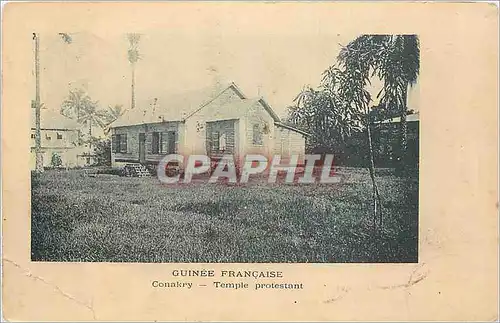 Cartes postales Guinee Francaise Conakry Temple protestant