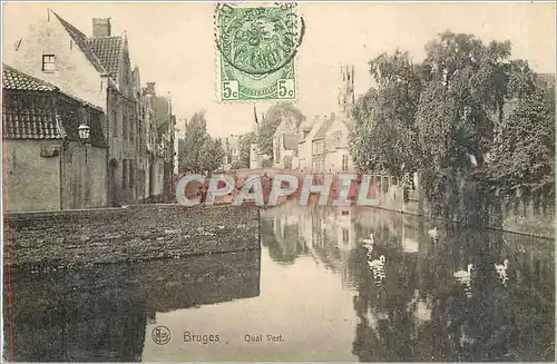 Cartes postales Bruges Quai vert