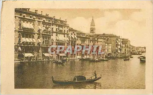 Ansichtskarte AK Venezia Canal Grande e Alberghi