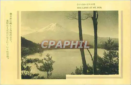Cartes postales Five Lakes at Mt Fuji