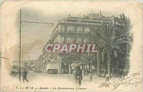 Ansichtskarte AK Alger Le Boulevard Carnot