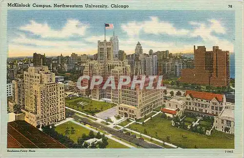 Cartes postales McKinlock Campus Northwestern University Chicago