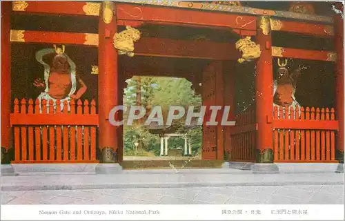 Ansichtskarte AK Niomon Gate and Omizuya Nikko National Park