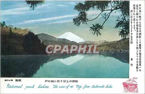 Ansichtskarte AK National Park Hakone The view of Mt Fuji from Ashinoko Lake