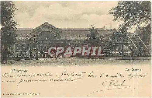 Cartes postales Charleroi La Station