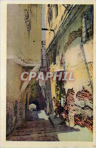 Cartes postales Alger Dans la Casbah la Rue du Diable