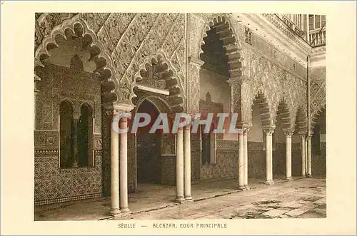 Ansichtskarte AK Seville Alcazar Cour Principale