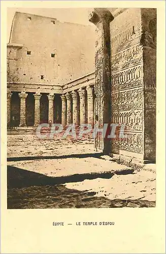 Ansichtskarte AK Egypte Le Temple d'Edfou